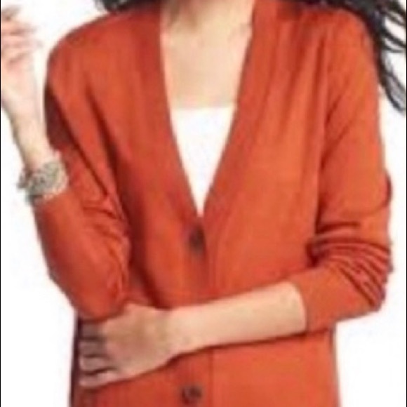 LOFT Sweaters - LOFT Burnt Orange 🍊 Button Down Cardigan